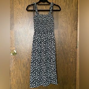 Abercrombie & Fitch ruffle strap midi dress XS PETITE, NWT